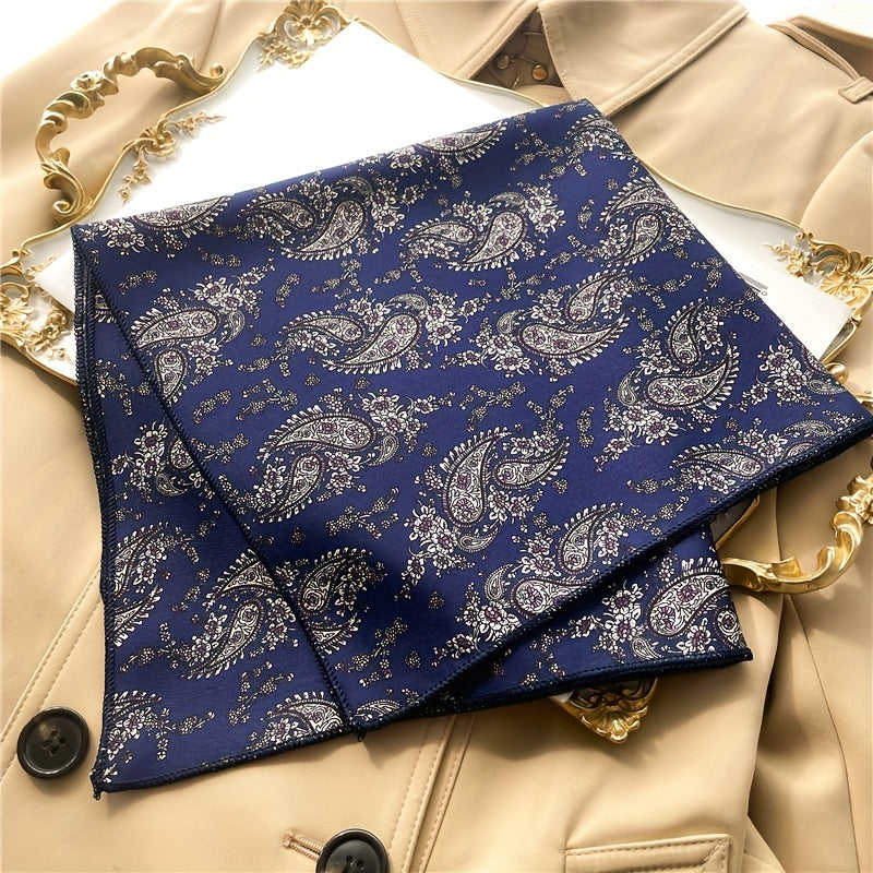 Paisley Print Bandana Square Scarf Neckerchief Head Wrap Hair Accessories
