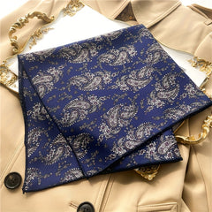 Paisley Print Bandana Square Scarf Neckerchief Head Wrap Hair Accessories