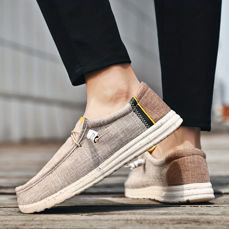 Men's Lightweight Lace-up Slip-On Shoes for Spring and Summer