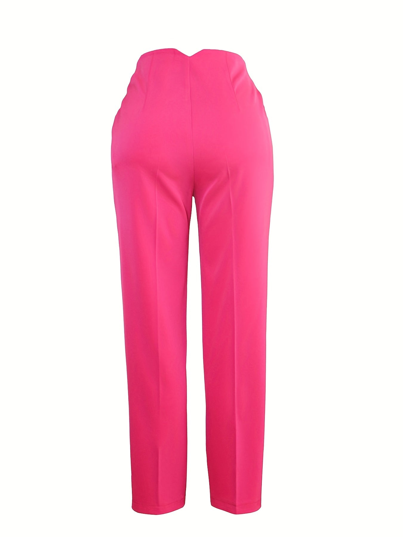 Solid Pants Long Length Work Office Pants Women's Clothing