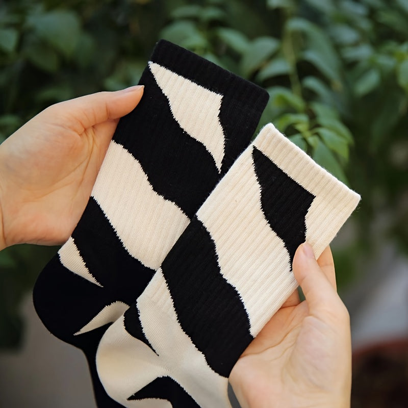 Boys Kids Graphic Crew Socks Anti odor Warm Socks for Autumn Winter