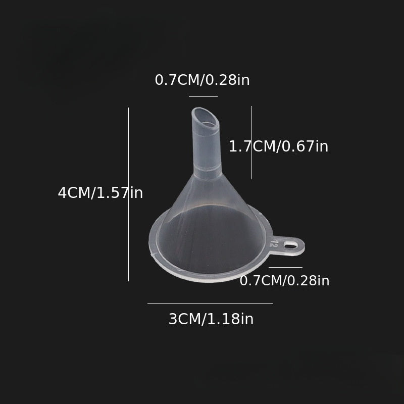 5pcs Plastic Small Funnel 30ml/50ml Dispensing Perfume Liquid Tool