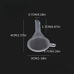 5pcs Plastic Small Funnel 30ml/50ml Dispensing Perfume Liquid Tool