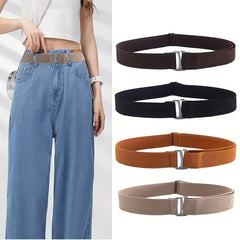 Invisible Elastic Leather Belt for Youth