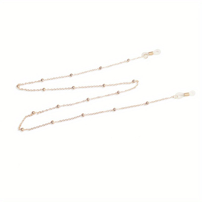 Metal Men Eyeglass Chains Reading Beaded Glasses Chain Necklace