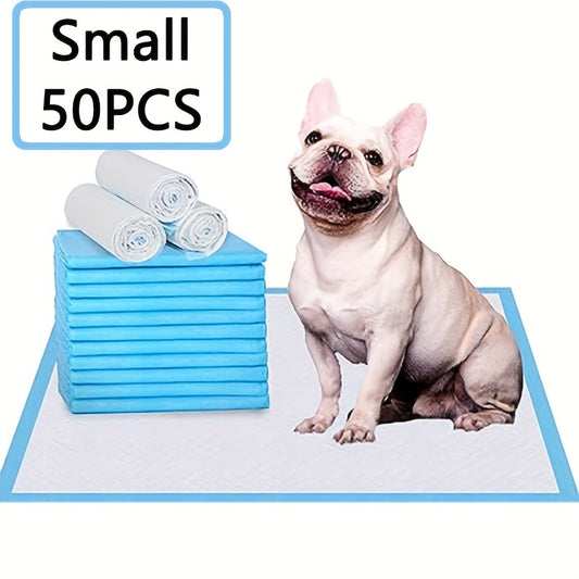 50pcs Disposable Dog Training Pads Absorbent Diapers For Dogs
