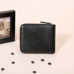 Business Flap Card Slot Zipper Wallet