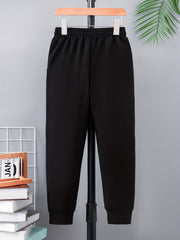 Boys Cartoon Print Sports Casual Pants