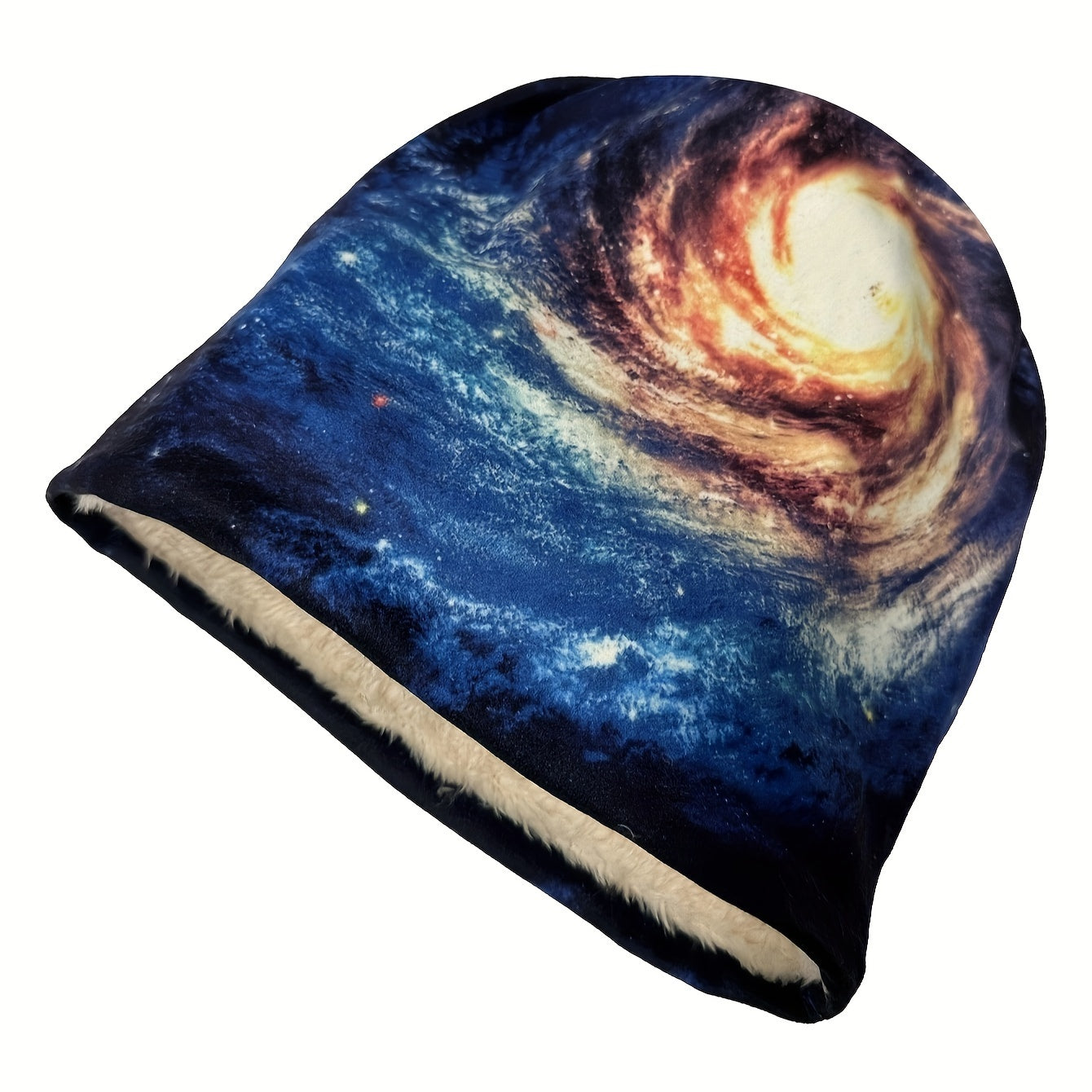 Casual Loose Knitted Hat Winter Outdoor Velvet Warm Hat Headwear