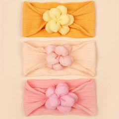 3pcs Flower Jacquard Headband for Baby Girls