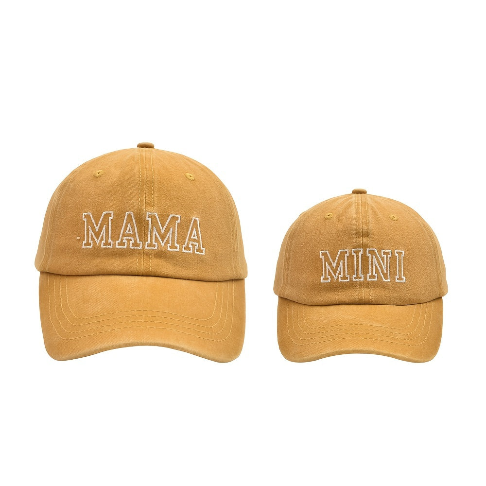 Parent Child Embroidery Sunscreen Baseball Cap