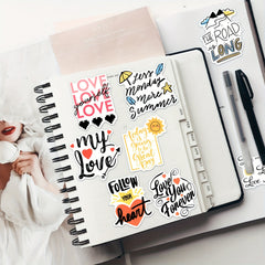 50pcs Inspirational Scrapbook Stickers Motivational Class Stickers
