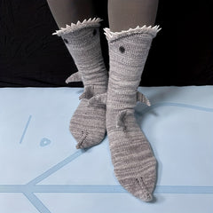 Funny Shark Knit Socks & Floor Mid Tube Socks Women's Hosiery