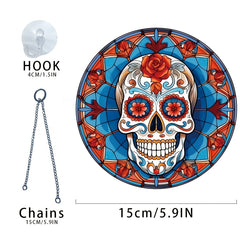 Halloween Mexican Skull Acrylic Decoration