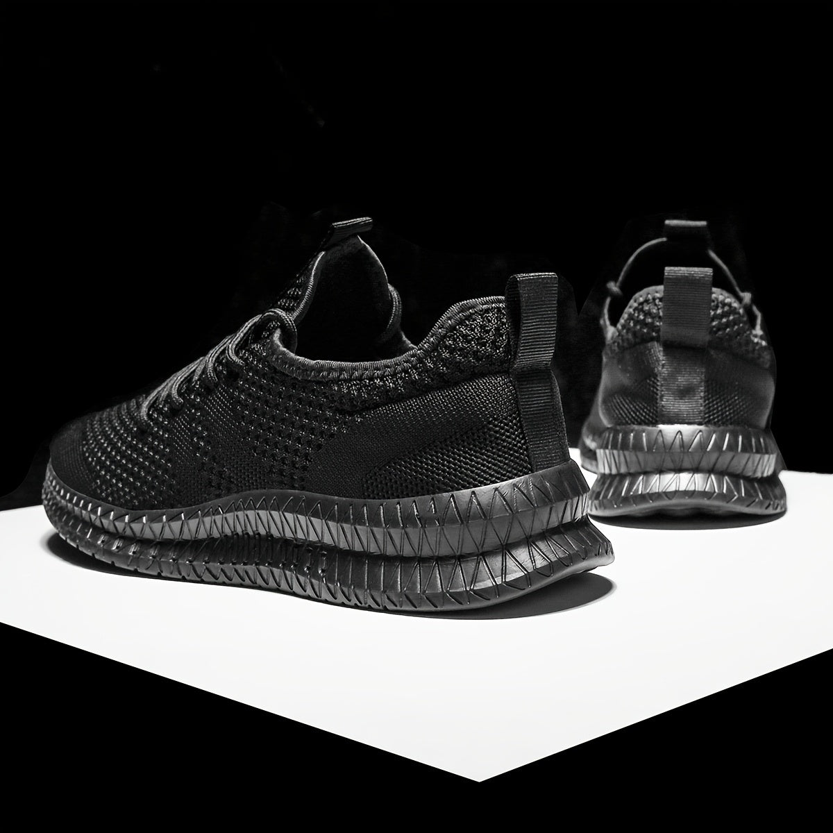Men's Knit Running Shoes Lightweight Athletic Sneakers