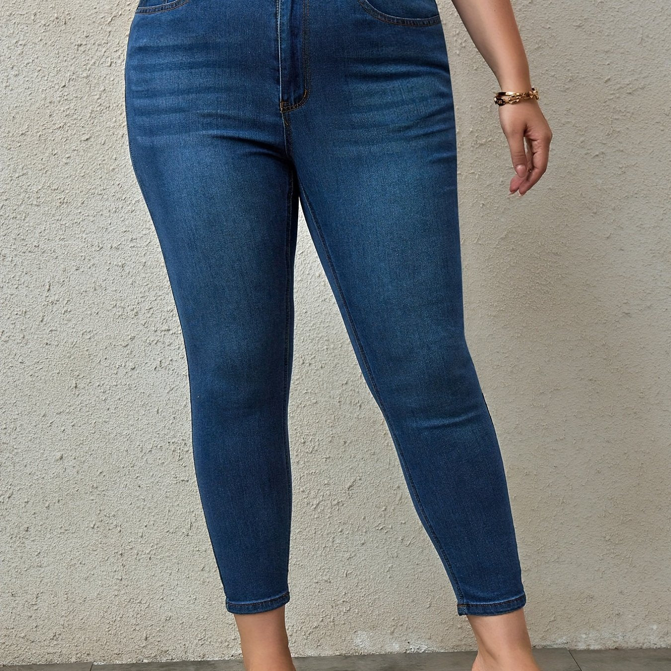 Women's High-Waisted Distressed Skinny Jeans