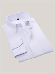 Men's Square Neck Button Up Shirt with Chest Pocket