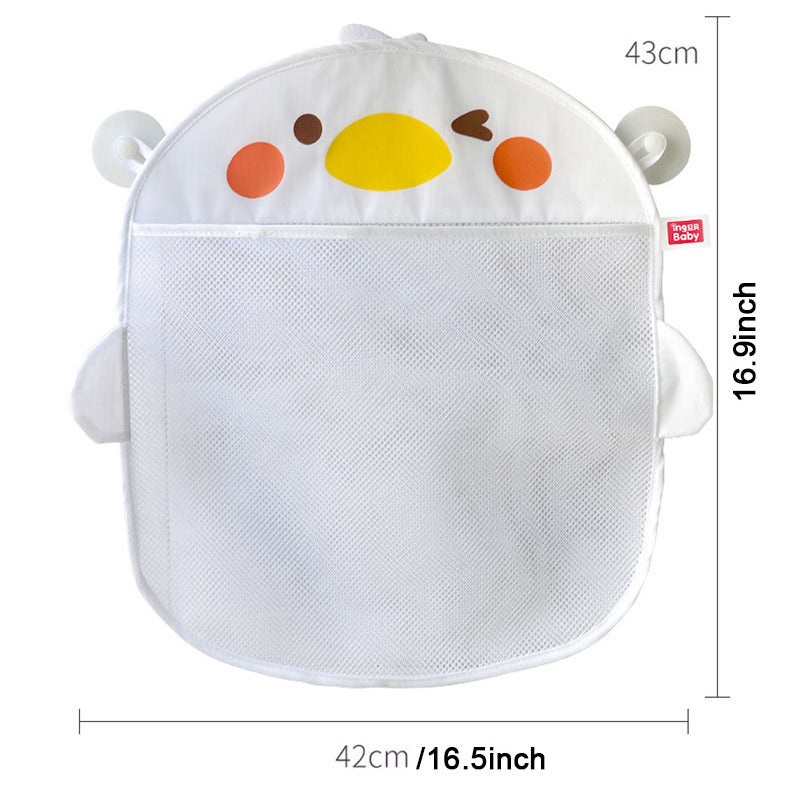 Kids Toy Storage Bag Cartoon Chicken With Suction Cup