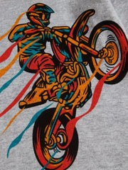 Boys Motorcyclists Print Pajama Set