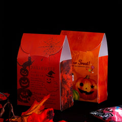 4pcs Halloween Pumpkin Candy Wrapping Paper Box