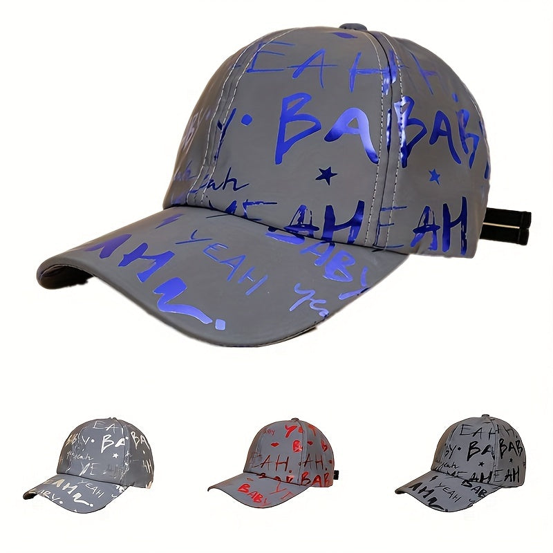 Hip Hop Graffiti Baseball Cap Solid Fluorescent Print Sunscreen Sports Hat