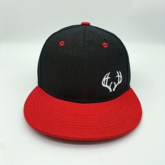 Antlers Print Flat Brim Hip Hop Baseball Cap
