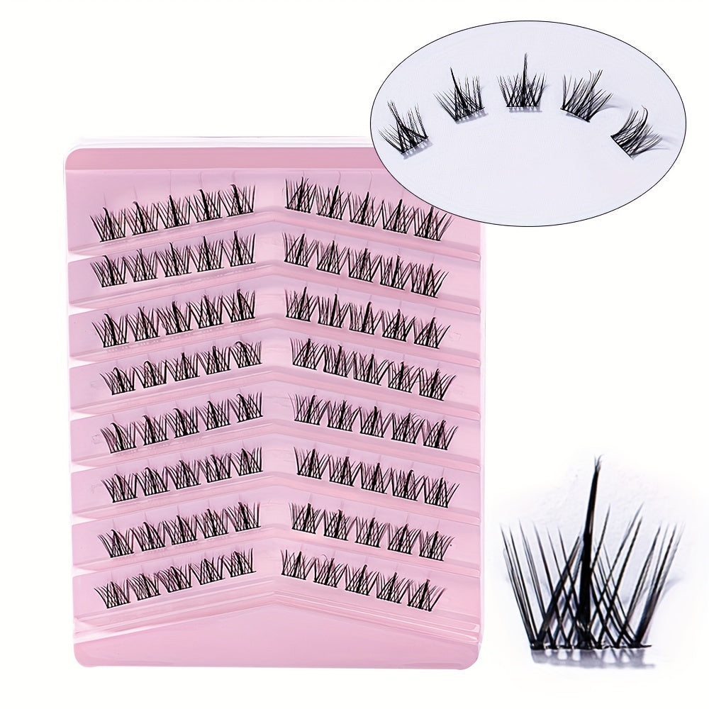 80 Clusters Lashes DIY Eyelash Extensions Volume Wispy Individual Lashes