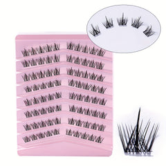 80 Clusters Lashes DIY Eyelash Extensions Volume Wispy Individual Lashes