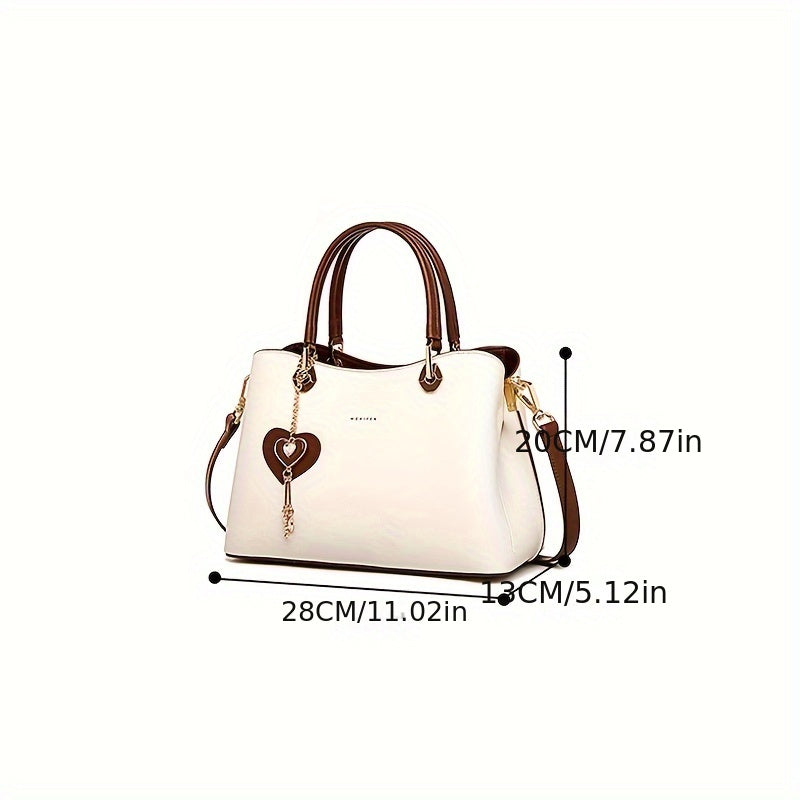 Vintage Style Large Capacity Handbag Casual Tote Ladies Top Handle Shoulder Bag