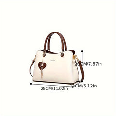 Vintage Style Large Capacity Handbag Casual Tote Ladies Top Handle Shoulder Bag