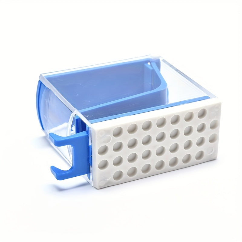 Dental Cotton Roll Dispenser Holder Press Type Box Dentistry Swabs Organizer