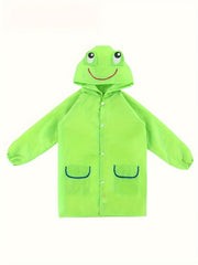 Boys Cartoon Animal Pattern Raincoat Kids Stylish Waterproof Clothes