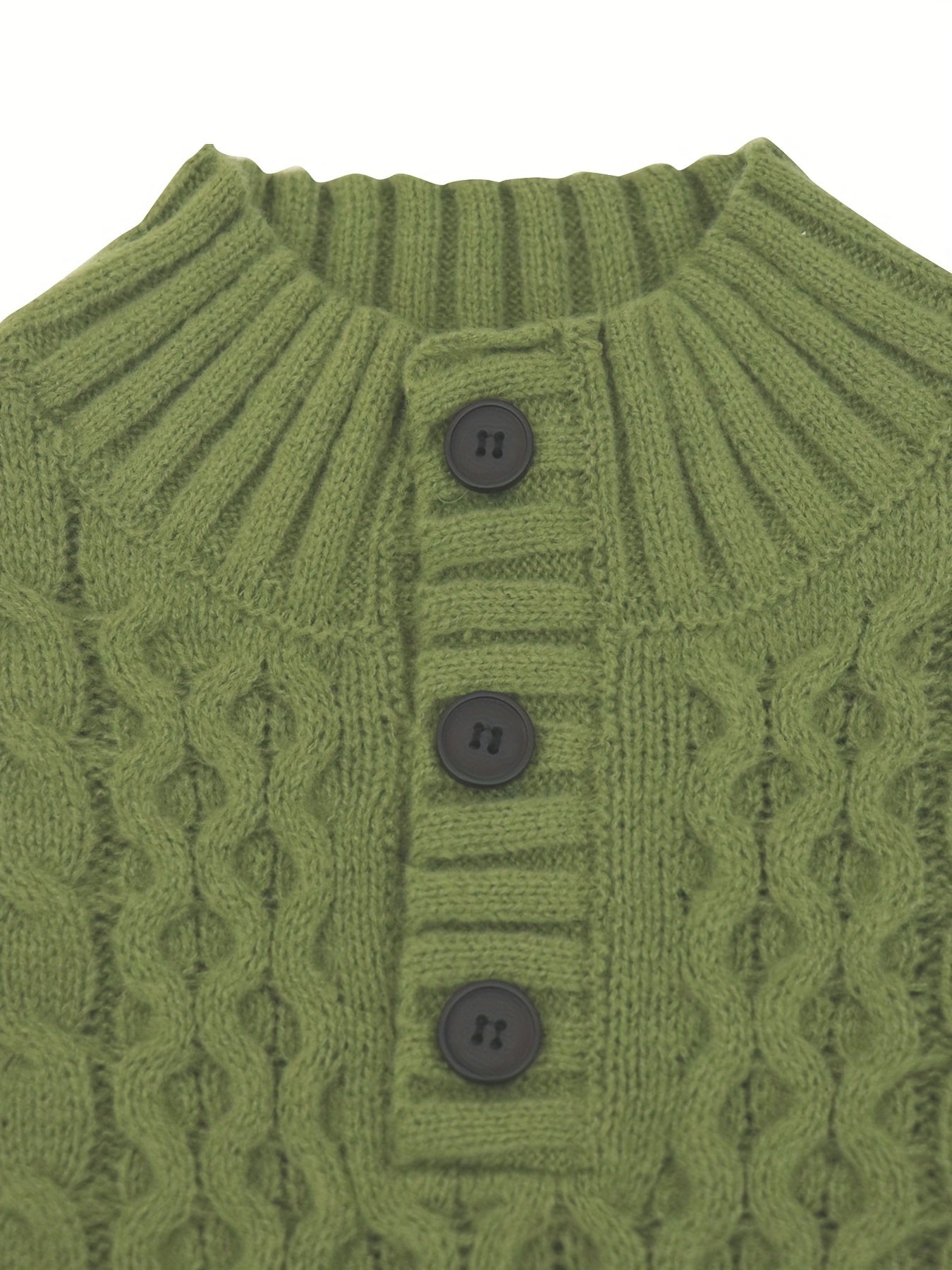 Knitted Cable Sweater Men's Casual Warm Pullover For Fall Winter