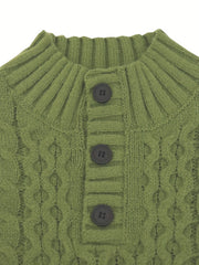 Knitted Cable Sweater Men's Casual Warm Pullover For Fall Winter