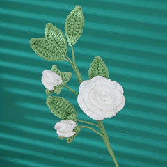 1pc Wool Crochet Flowers for Home Decor