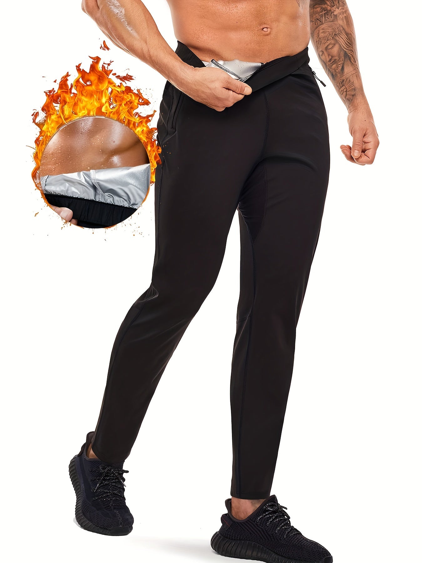 Men's Hot Thermo Body Shaper Sweat Pants for Weight Loss