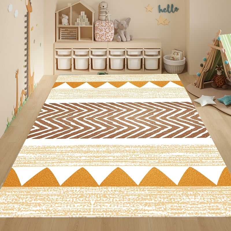 Modern Fluffy Faux Wool Area Rug Non-Slip Large Carpet for Living Room Bedroom