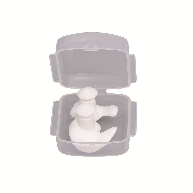 Waterproof Silicone Swimming Earplugs Unisex Reusable Anti Noise Soft Comfort