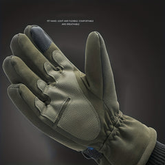 Winter Velvet Warm Touch Screen Full Finger Gloves Men