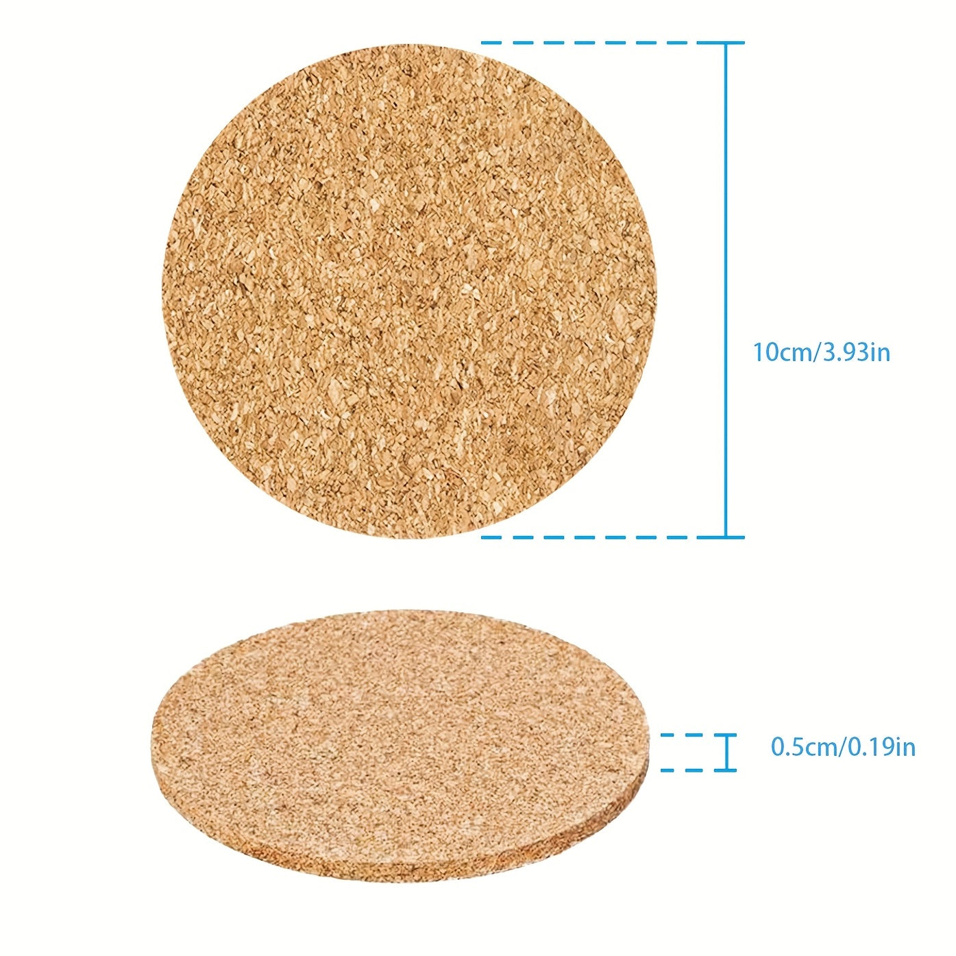 Self Adhesive Cork Squares 6 Pack 4 X 4 Board Sheets Tiles 1.5 Thickness
