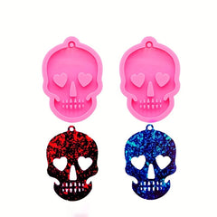 Resin Ghost Head Keychain Mold for DIY Jewelry Making