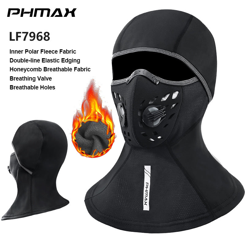 PHMAX Winter Ski Cap and Face Mask Windproof Thermal Fleece Headwear