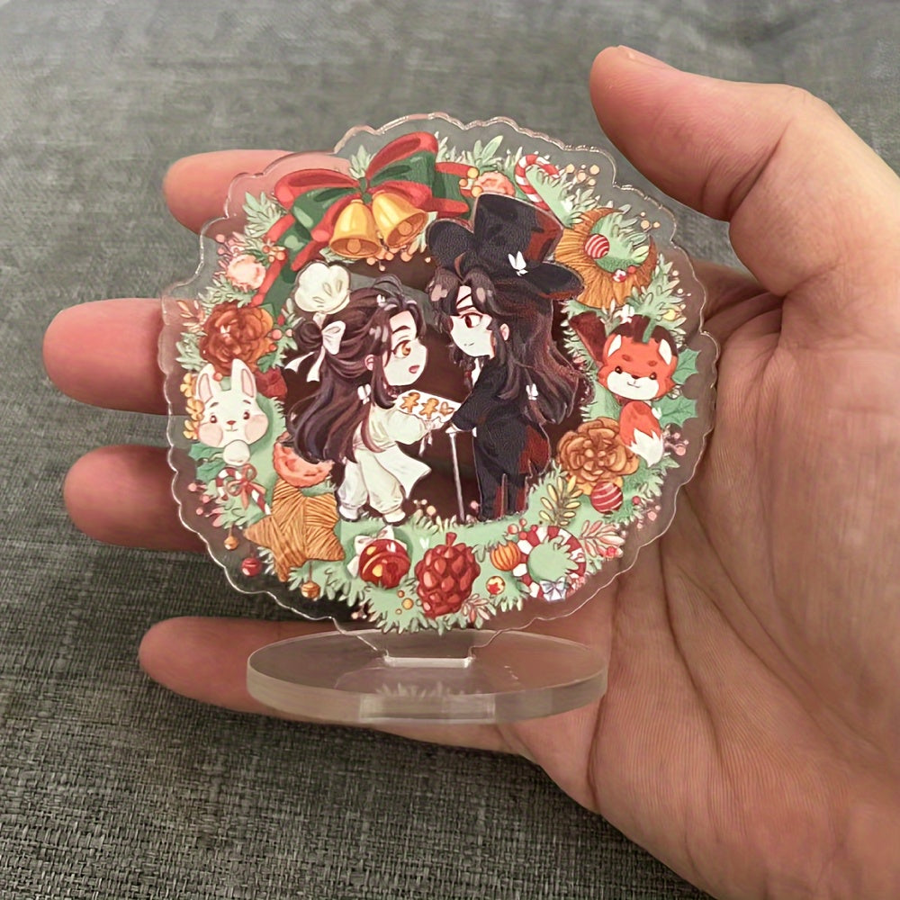 Anime Christmas Blessing Figure Action Gift Desk Decor Chinese Cartoon