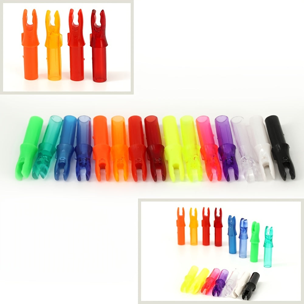 6pcs Archery Arrows with Plastic Insert Tail Nocks