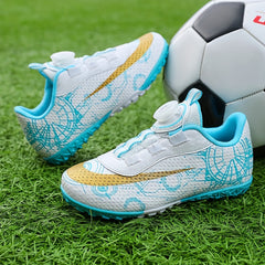 Boy's Turf Football Boots with Rotating Buckle