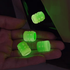 4 Packs Car Tire Luminous Valve Cap Small Valve Cap