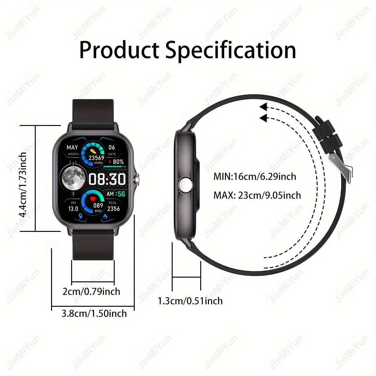 83 inch Full Screen Touch Sports Smartwatch for Men and Women