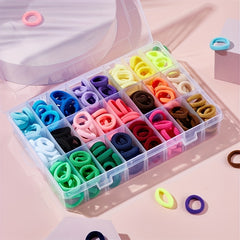 240pcs Colorful Hair Ties Bands Hair Accessories Set For Girls