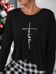 Women's Long Sleeve Crew Neck Top