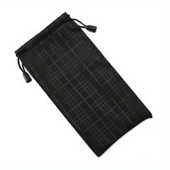 1pc Glasses Bag Protective Sleeve Bag Mirror Cloth Sunglasses Bag For Men